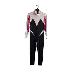 As Is Marvel Spider Gwen Cosplay Bodysuit Costume Women's Full Length
